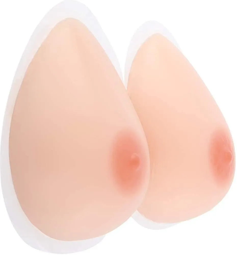 400g Autoadhesivo Silicona Mama Forma Tetas Falsas Para Prótesis De Mastectomía XXF
