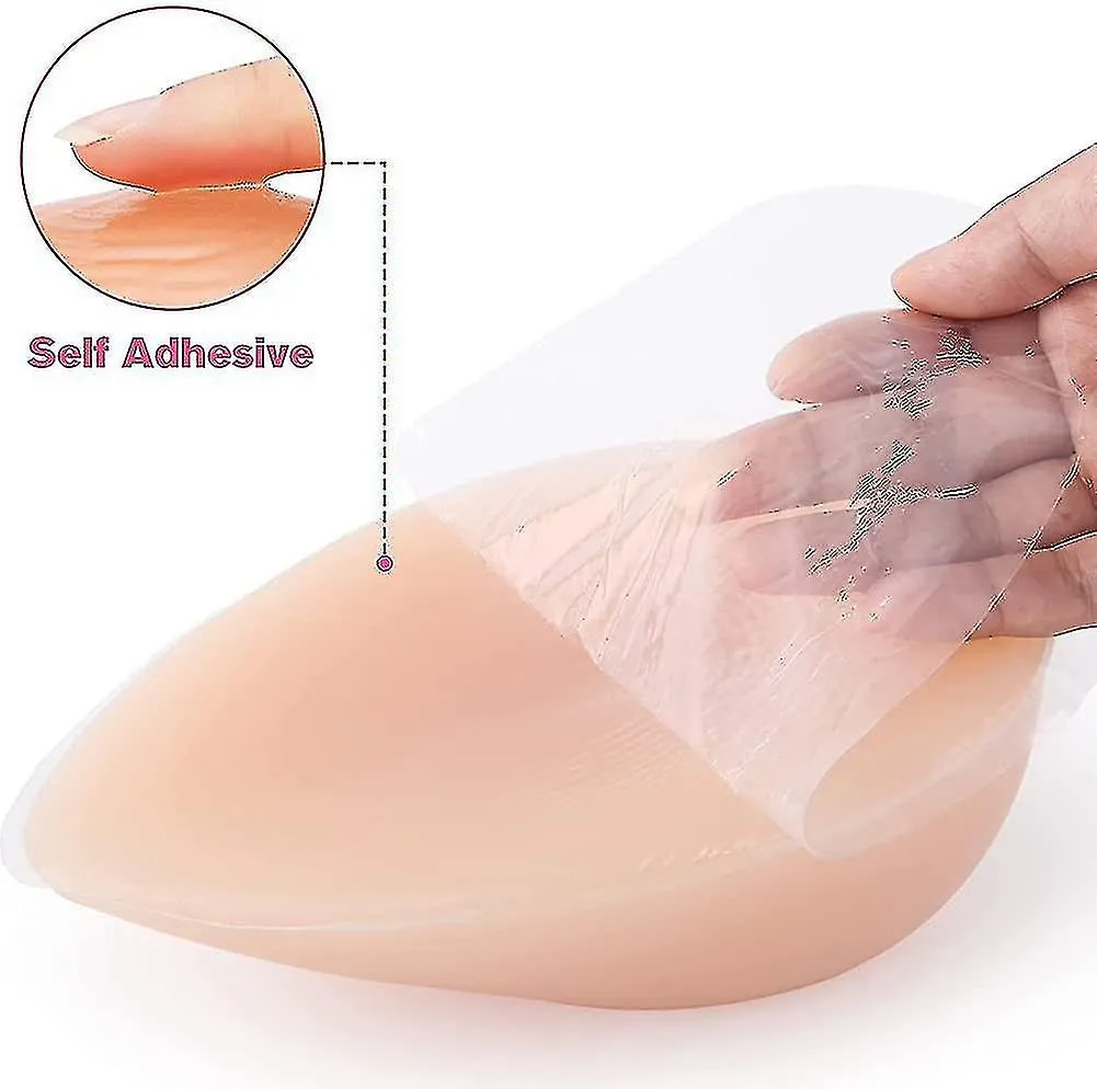 400g Autoadhesivo Silicona Mama Forma Tetas Falsas Para Prótesis De Mastectomía XXF