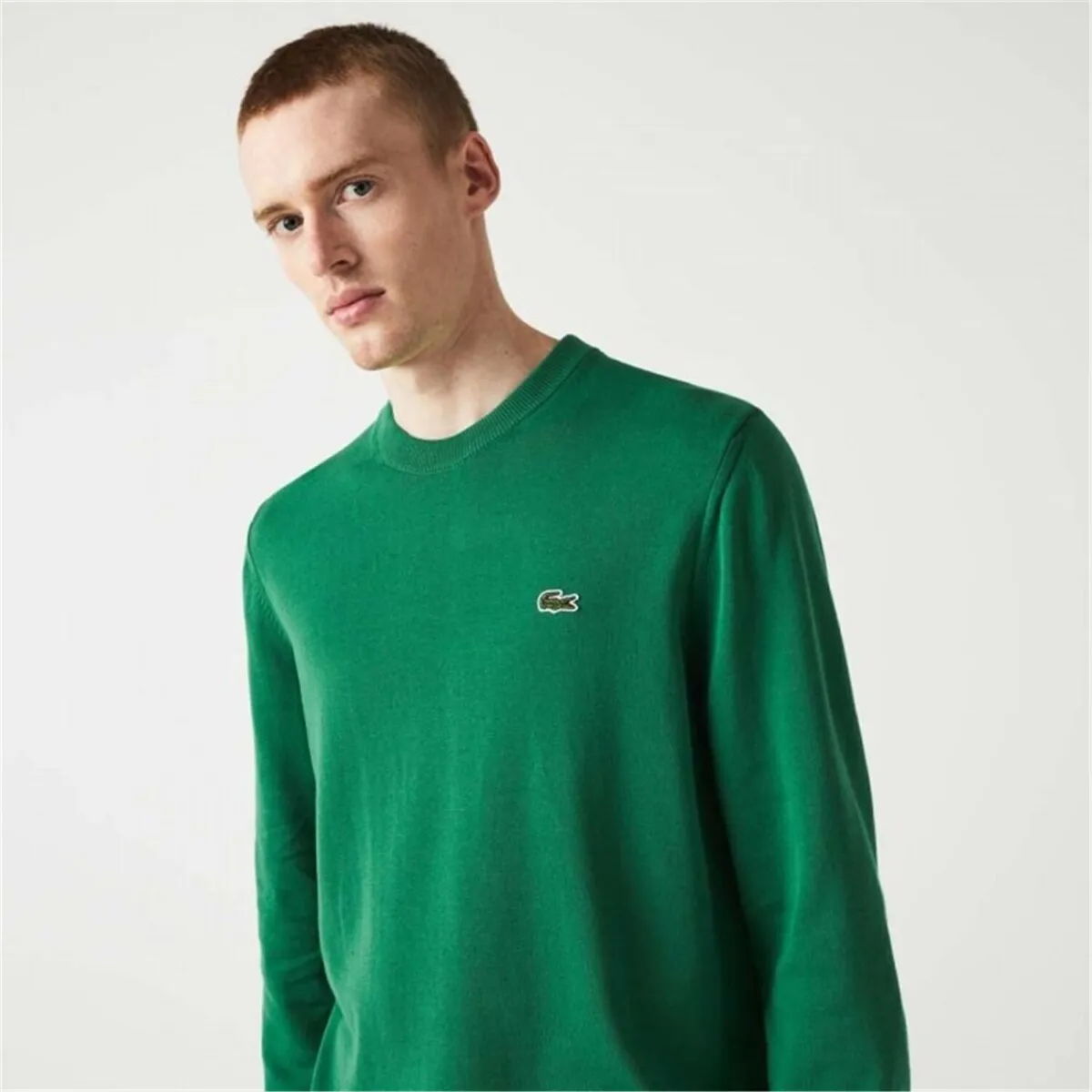 AH1985 00 Pullover hombre verde