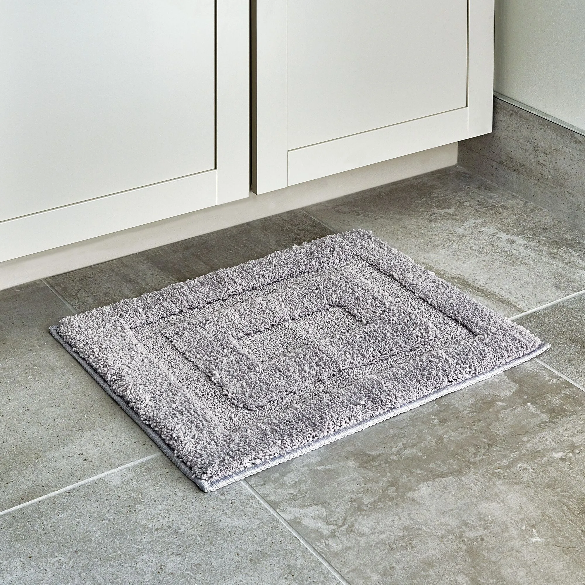 Alfombra de baño gris 21
