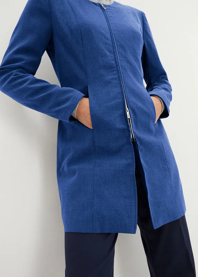 Americana larga Azul zafiro