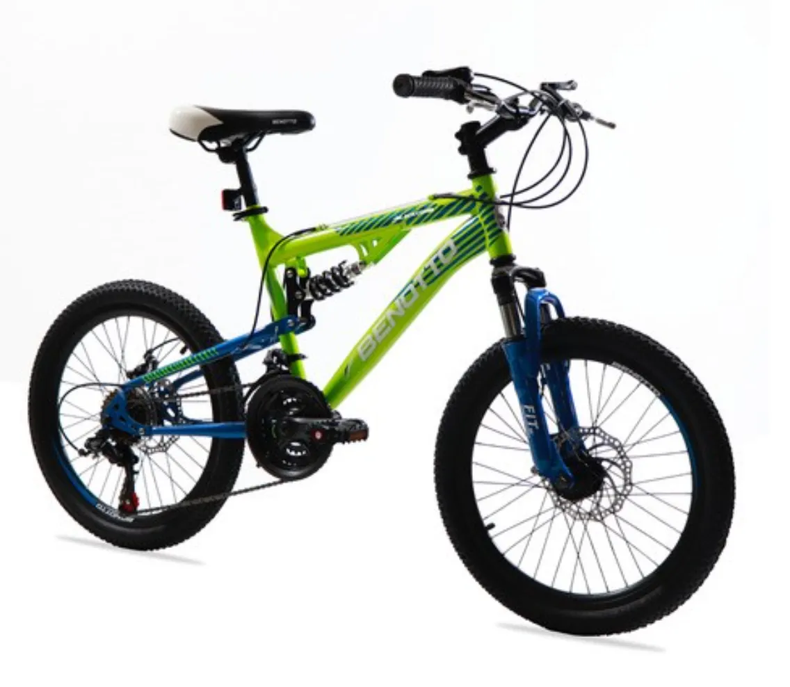 Bicicleta BENOTTO Montaa BLACKCOMB R20 21V. Hombre DS Frenos Doble Disco Mecanico Acero Verde/Azul Oscuro Talla:UN