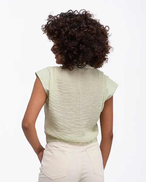Blusa Mujer Kaira Verde Niebla