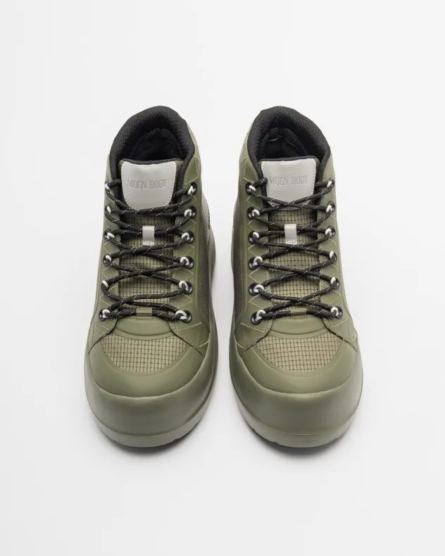 Botines Moon Boot Luna Trek Mid Nylon Verde