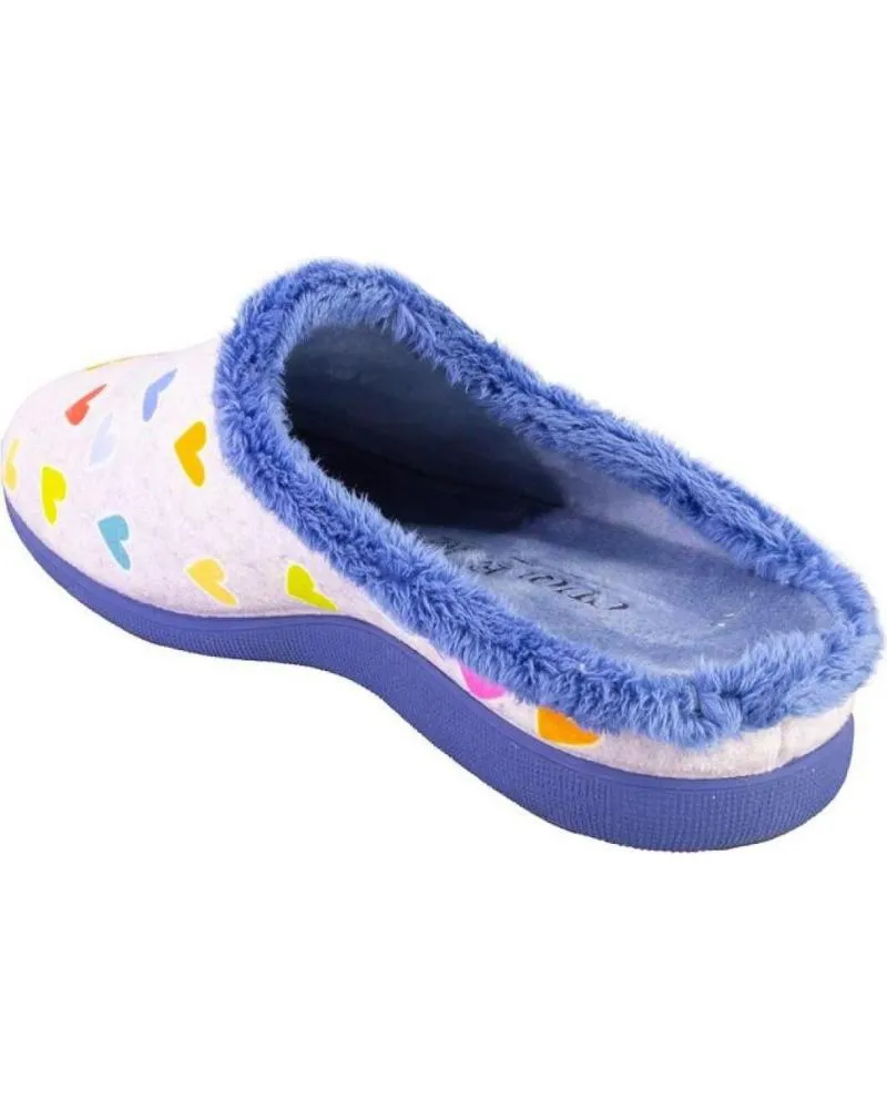 Calzado de casa   de Mujer CUQUE 5540 ZAPATILLAS DE CASA DE MUJER  GRIS