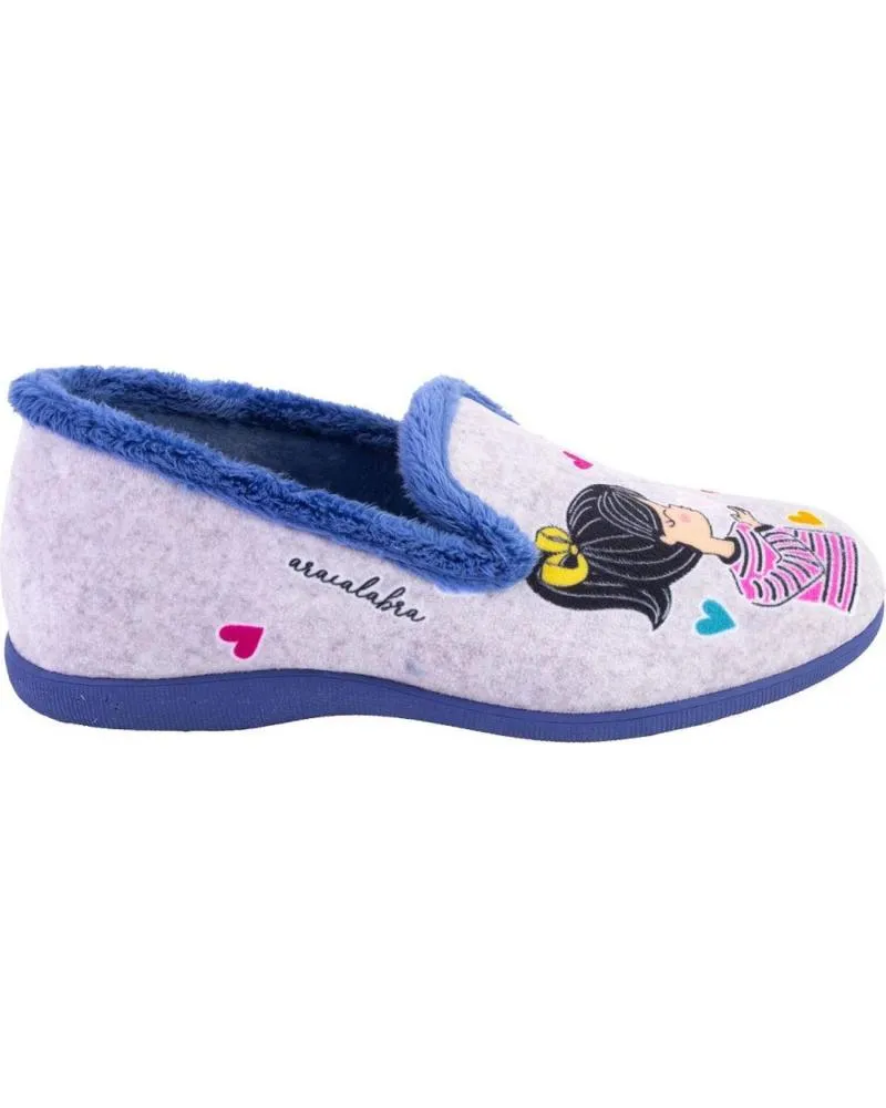 Calzado de casa   de Mujer CUQUE 5583 ZAPATILLAS DE CASA DE MUJER  GRIS