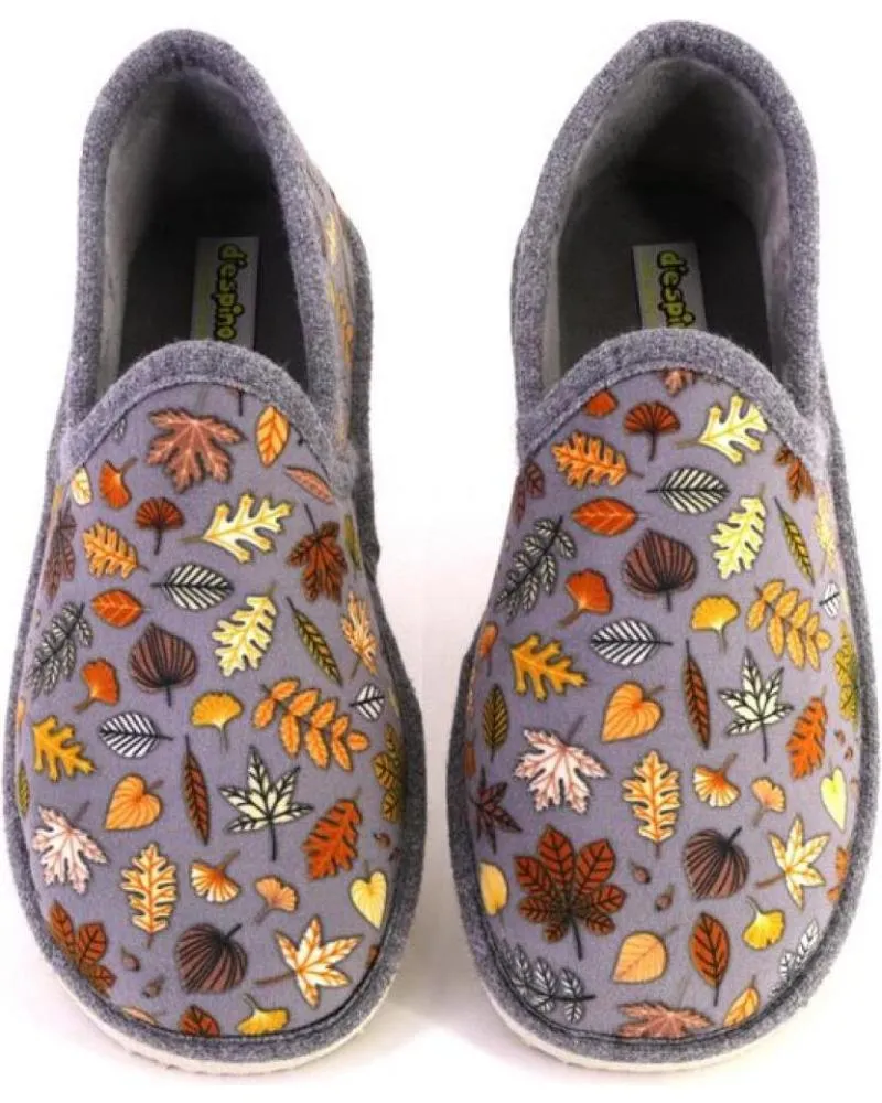 Calzado de casa DESPINOSA  de Mujer 4051 ZAPATILLAS CERRADA DE CASA DE MUJER  GRIS