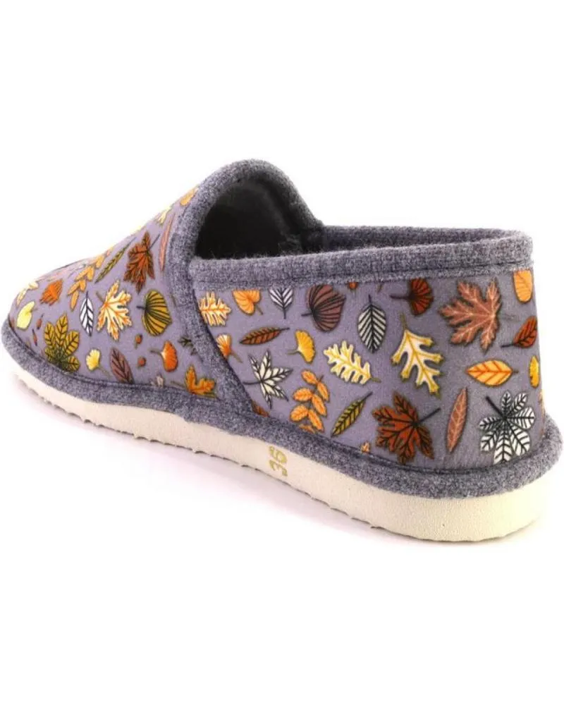 Calzado de casa DESPINOSA  de Mujer 4051 ZAPATILLAS CERRADA DE CASA DE MUJER  GRIS