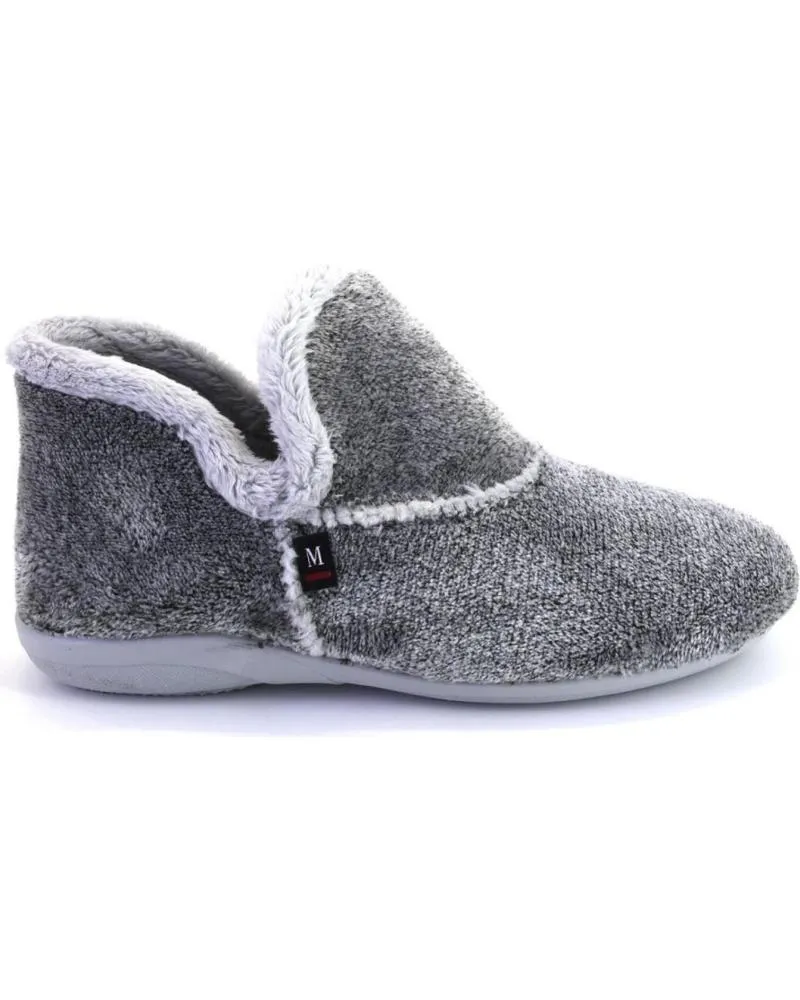 Calzado de casa OTRAS MARCAS  de Mujer MUYTER 3080 ZAPATILLAS DE CASA CERRADA DE MUJER  GRIS