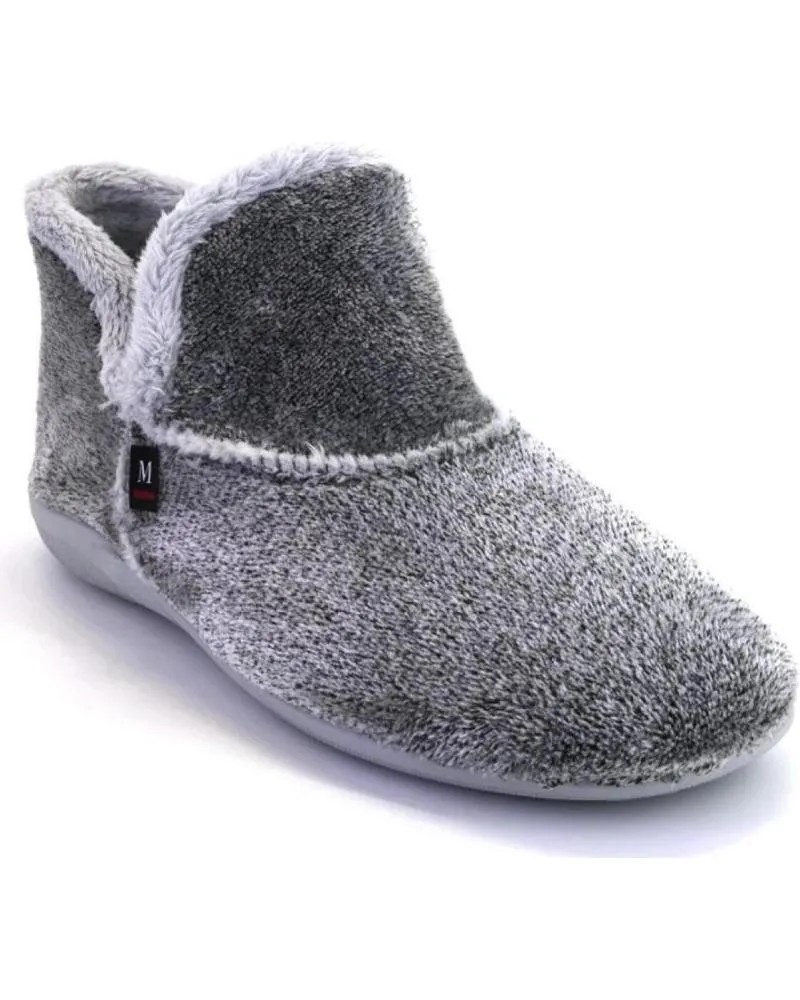 Calzado de casa OTRAS MARCAS  de Mujer MUYTER 3080 ZAPATILLAS DE CASA CERRADA DE MUJER  GRIS