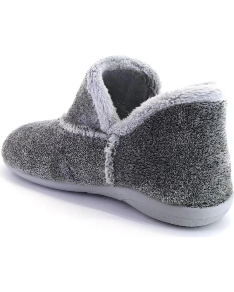 Calzado de casa OTRAS MARCAS  de Mujer MUYTER 3080 ZAPATILLAS DE CASA CERRADA DE MUJER  GRIS