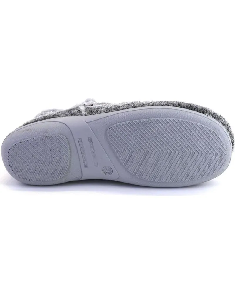 Calzado de casa OTRAS MARCAS  de Mujer MUYTER 3080 ZAPATILLAS DE CASA CERRADA DE MUJER  GRIS