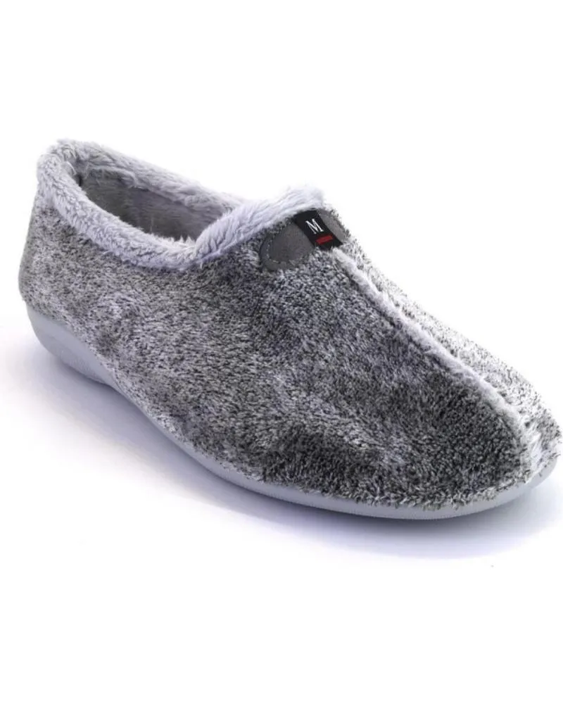 Calzado de casa OTRAS MARCAS  de Mujer MUYTER 375 ZAPATILLAS DE CASA CERRADA DE MUJER  GRIS