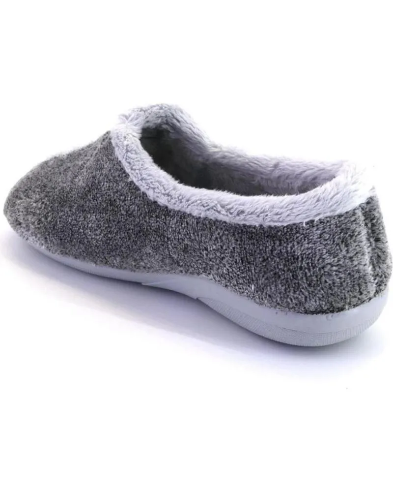 Calzado de casa OTRAS MARCAS  de Mujer MUYTER 375 ZAPATILLAS DE CASA CERRADA DE MUJER  GRIS