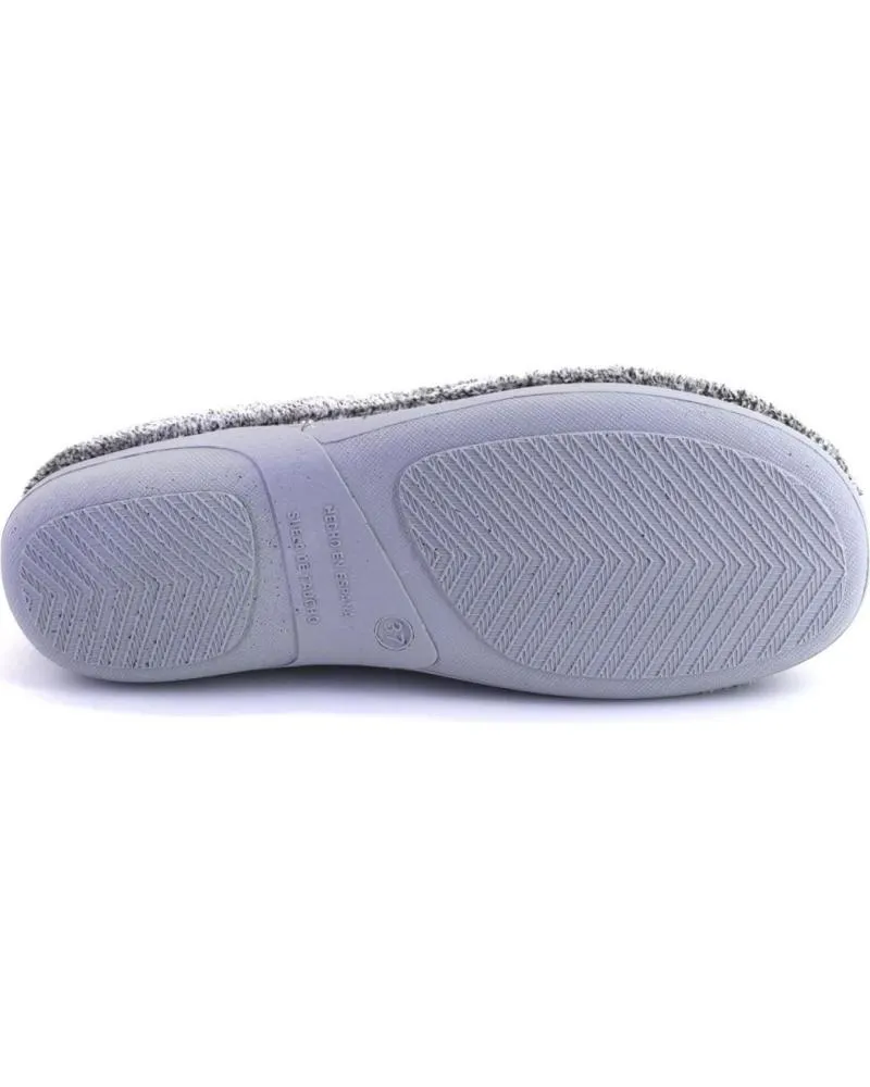 Calzado de casa OTRAS MARCAS  de Mujer MUYTER 375 ZAPATILLAS DE CASA CERRADA DE MUJER  GRIS