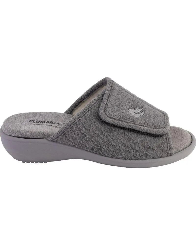 Calzado de casa PLUMAFLEX  de Mujer ROAL 14511 ZAPATILLAS DE CASA DE MUJER  GRIS