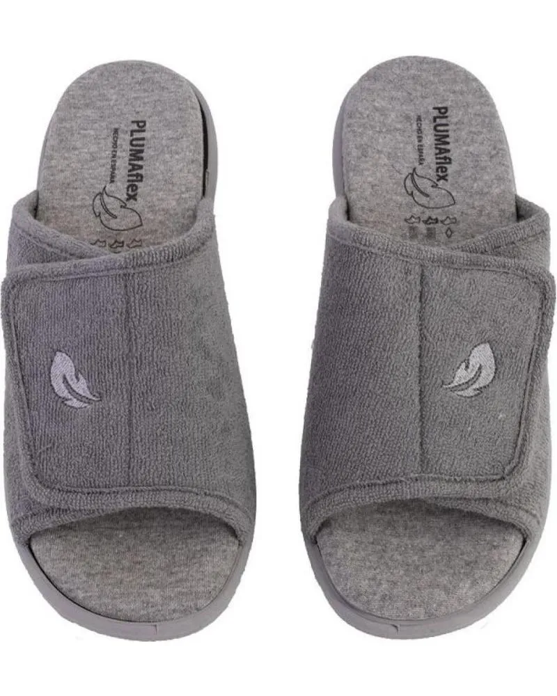 Calzado de casa PLUMAFLEX  de Mujer ROAL 14511 ZAPATILLAS DE CASA DE MUJER  GRIS