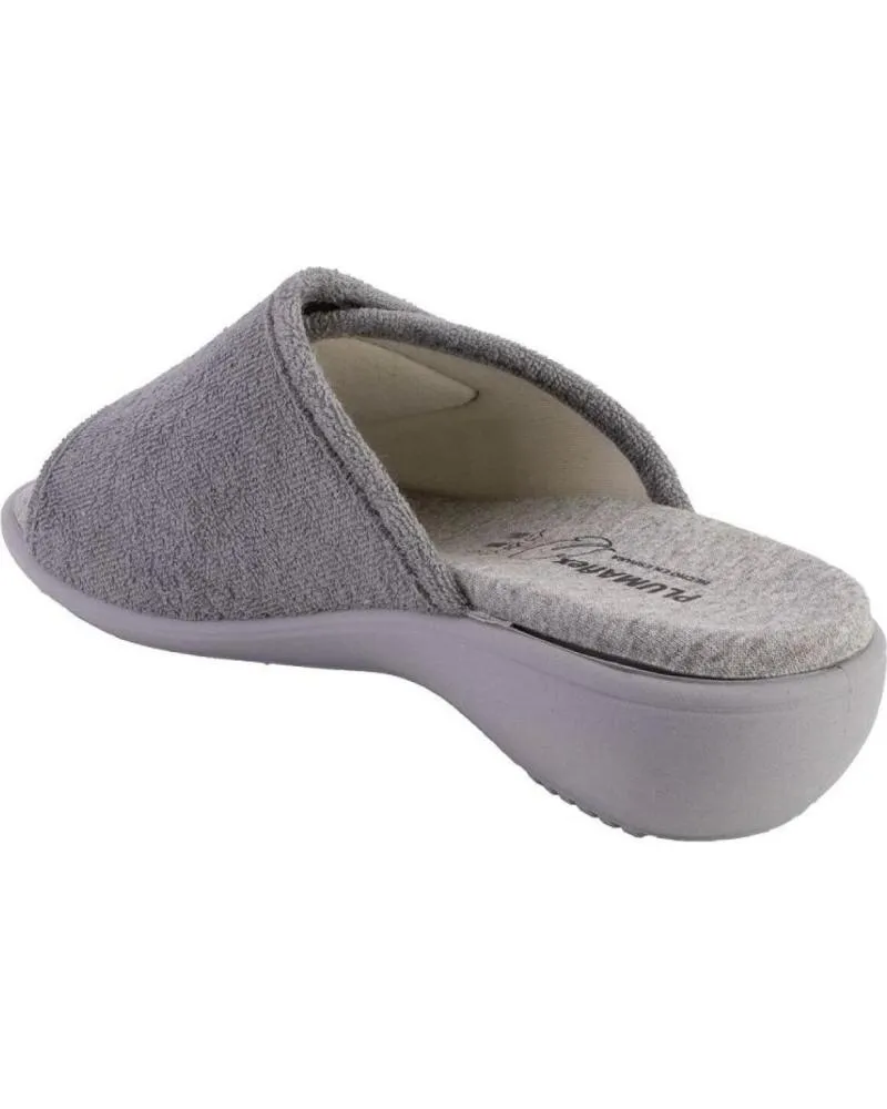 Calzado de casa PLUMAFLEX  de Mujer ROAL 14511 ZAPATILLAS DE CASA DE MUJER  GRIS