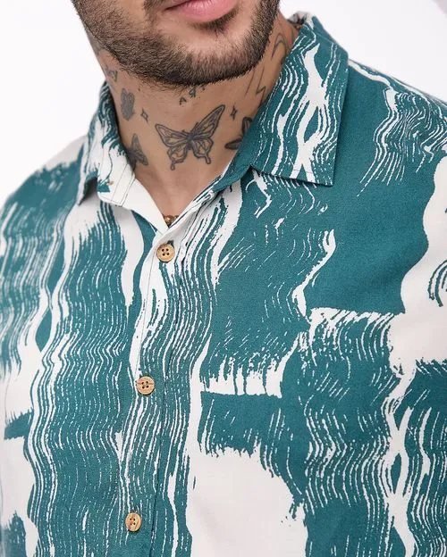 Camisa Hombre Ralph Verde Vintage