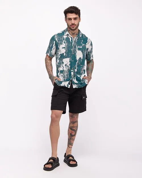 Camisa Hombre Ralph Verde Vintage