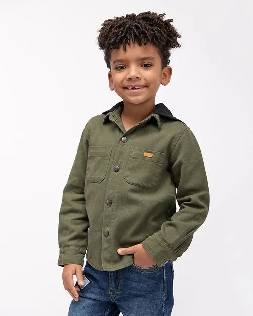 Camisa Niño Justin Verde Aloe