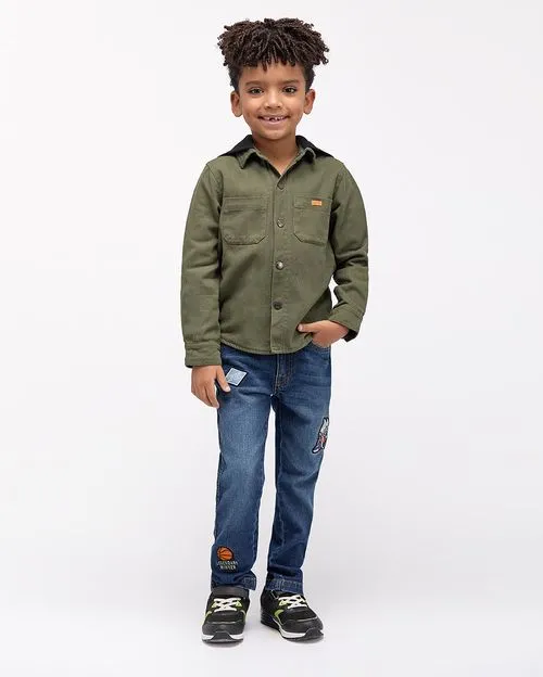 Camisa Niño Justin Verde Aloe