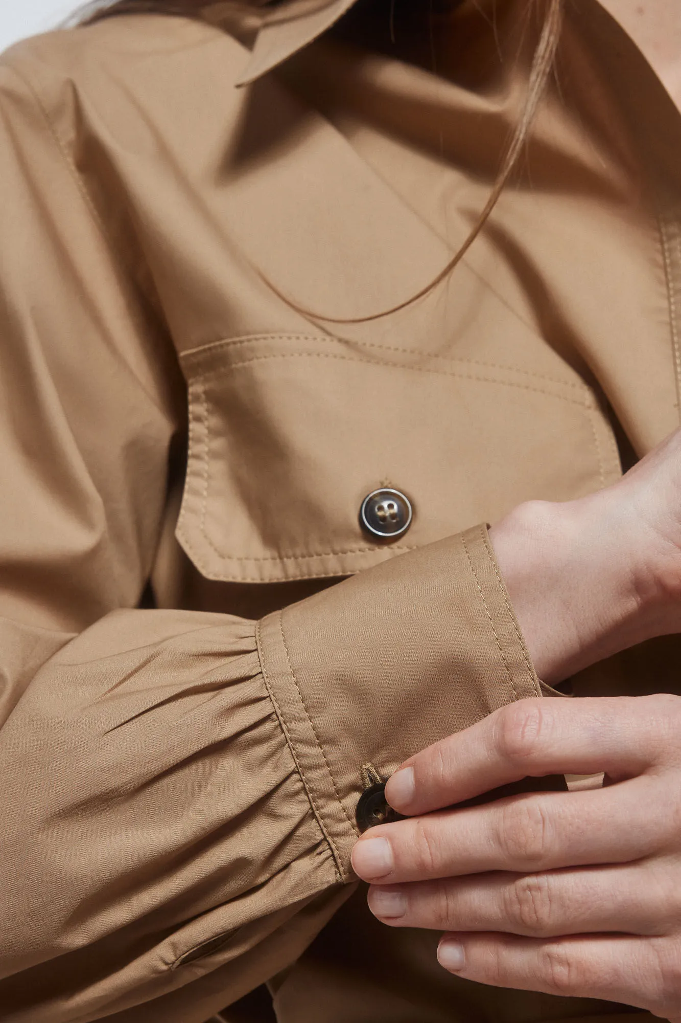 Camisa utility en popelin