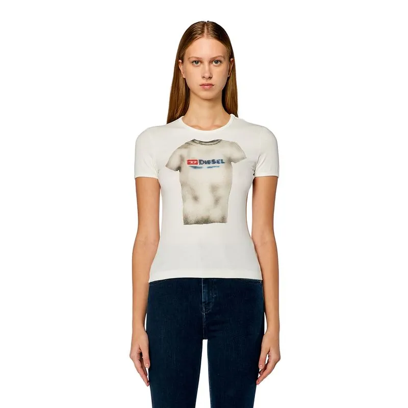CAMISETA MANGA CORTA PARA MUJER TUNCUTIELONGN18 DIESEL