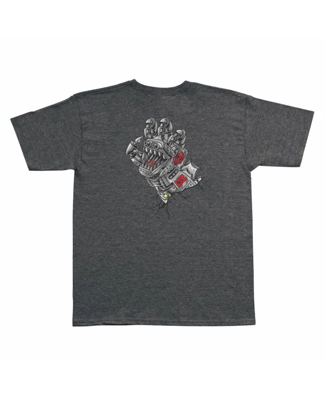 CAMISETA SANTA CRUZ X GODZILLA MECHA HAND YOUTH GRIS (614 AñOS)
