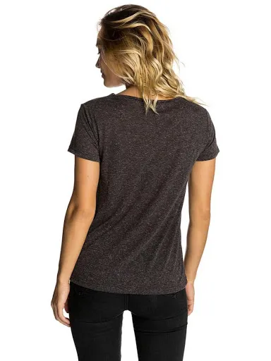 Camiseta transpirable RIP CURL manga corta para mujer Micro tee Black marle Ref. GTESX4 gris oscura