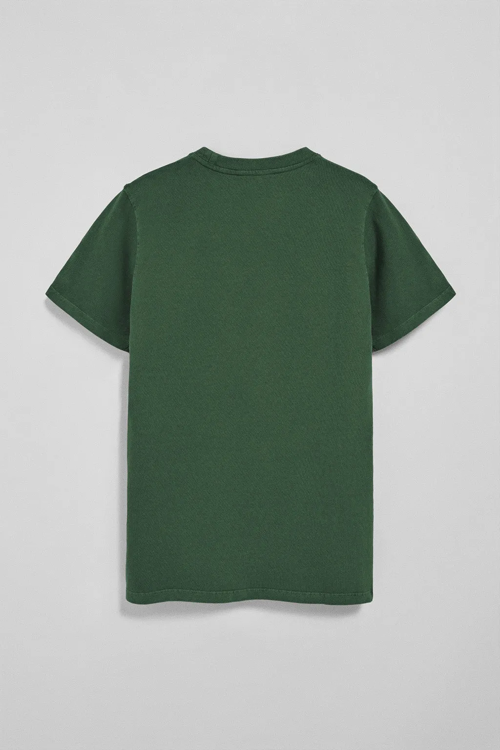 Camiseta verde garment dye con logo engomado Polo Club