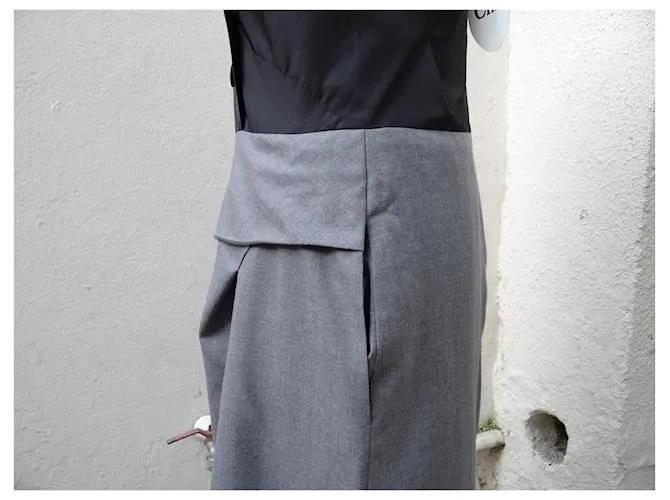 Chloé Vestidos Negro Gris 