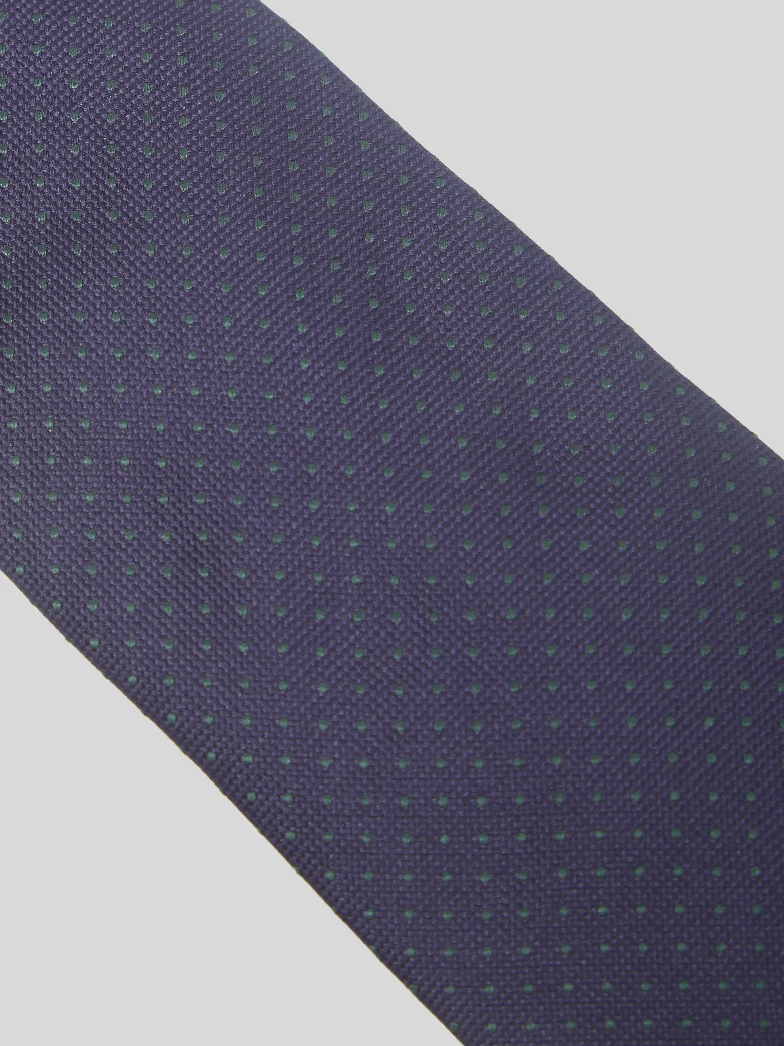 Corbata classic micropuntos navy verde