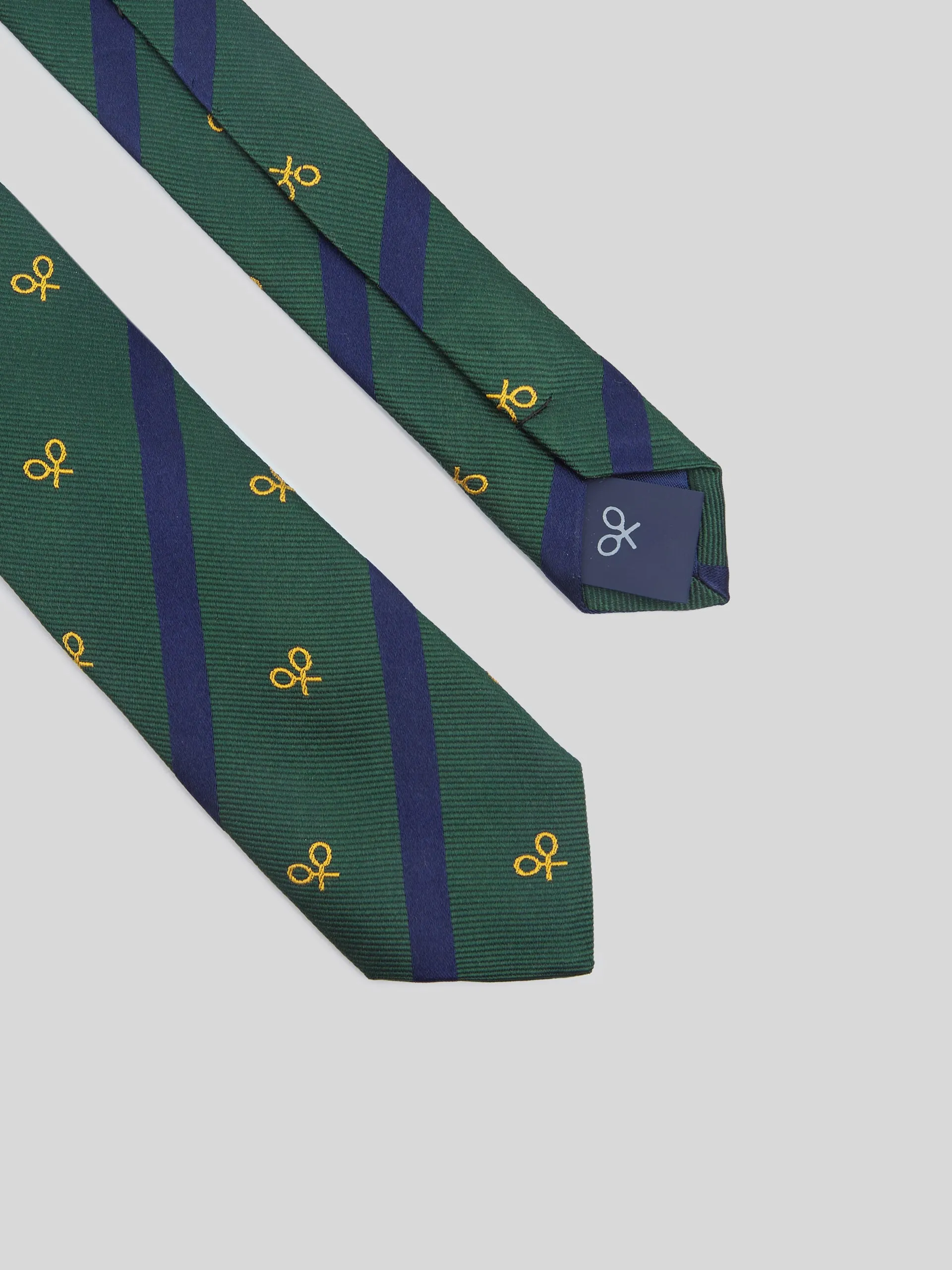 Corbata kids regimental verde