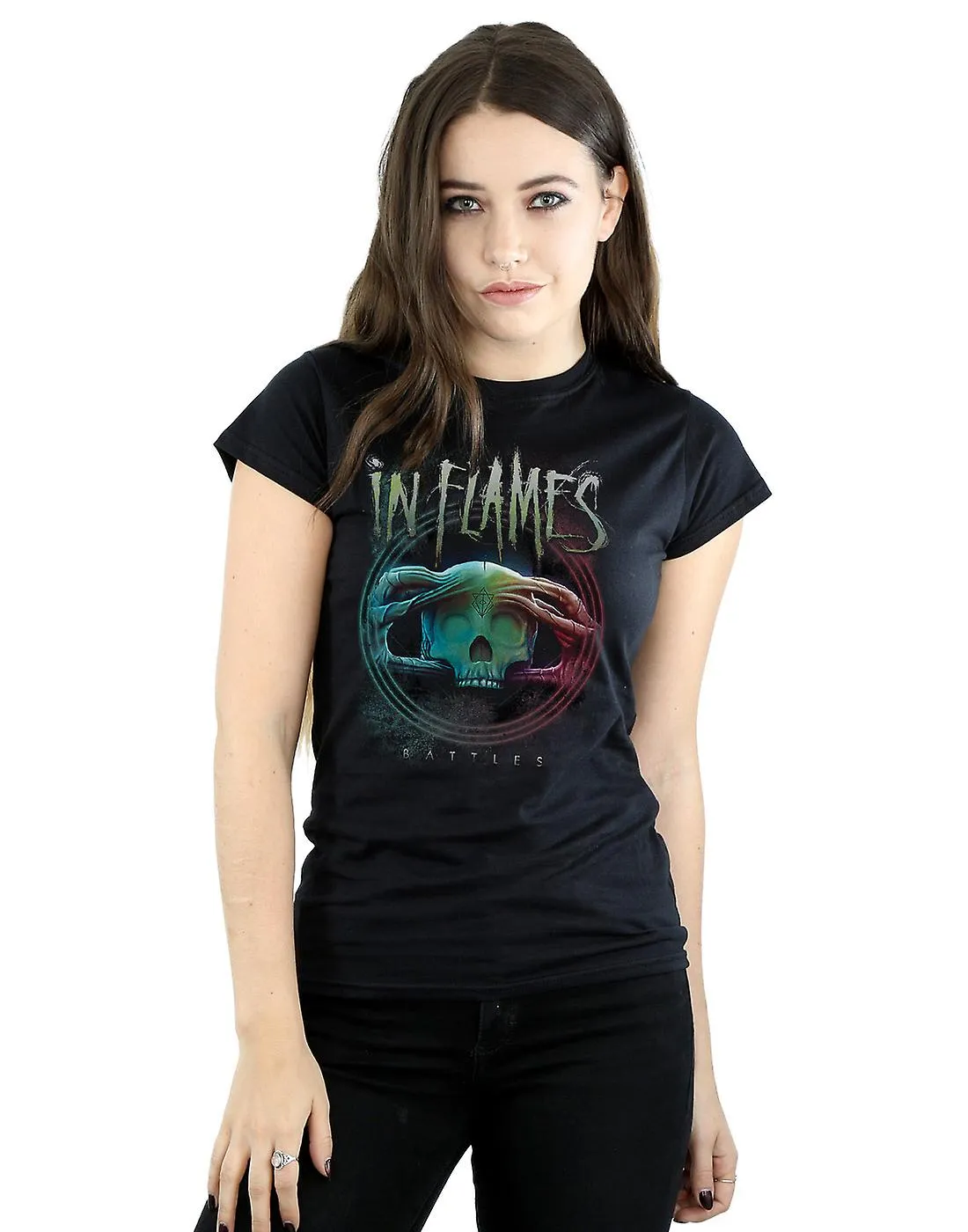 EN BATALLAS CíRCULO TSHIRT LLAMAS MUJER