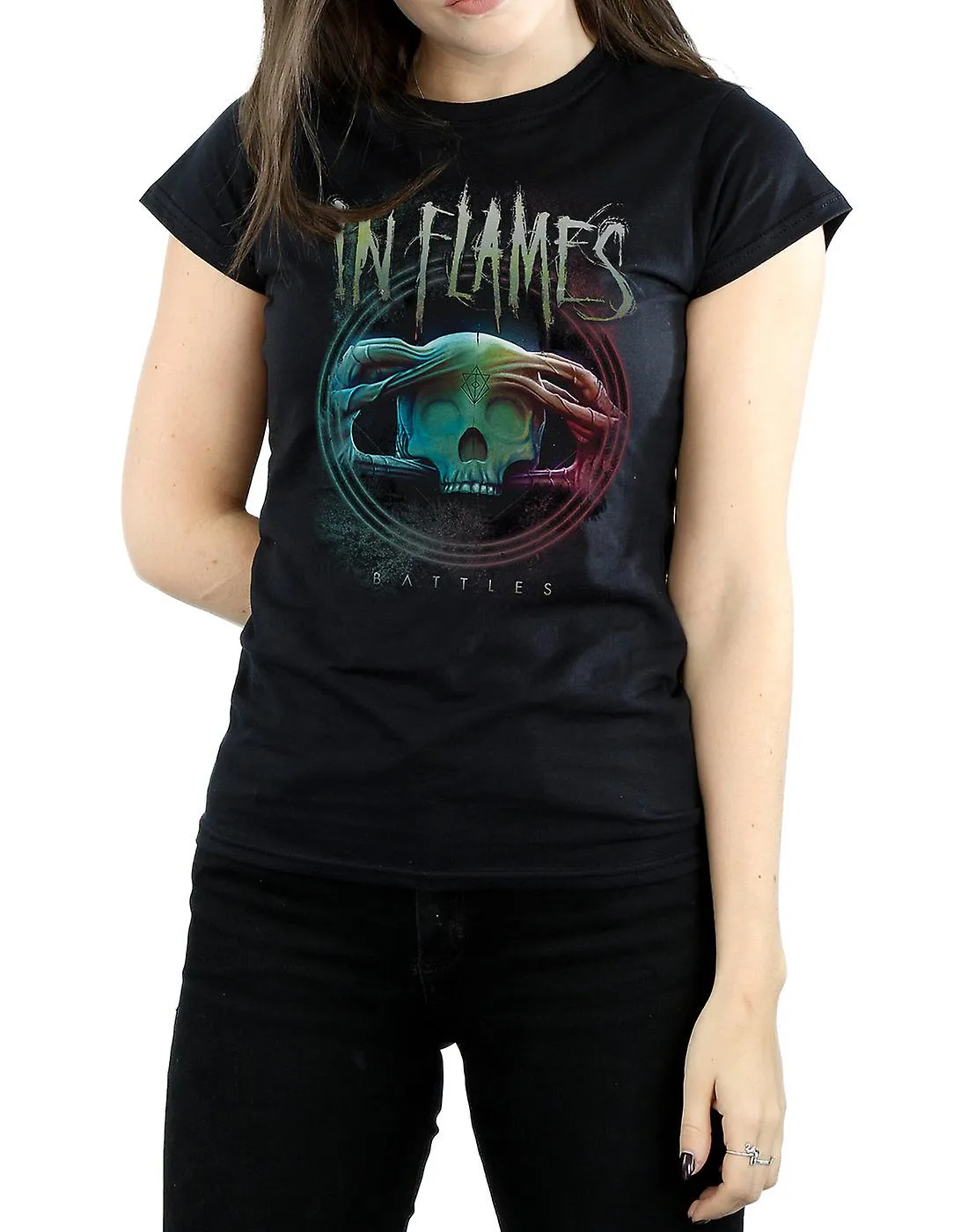 EN BATALLAS CíRCULO TSHIRT LLAMAS MUJER