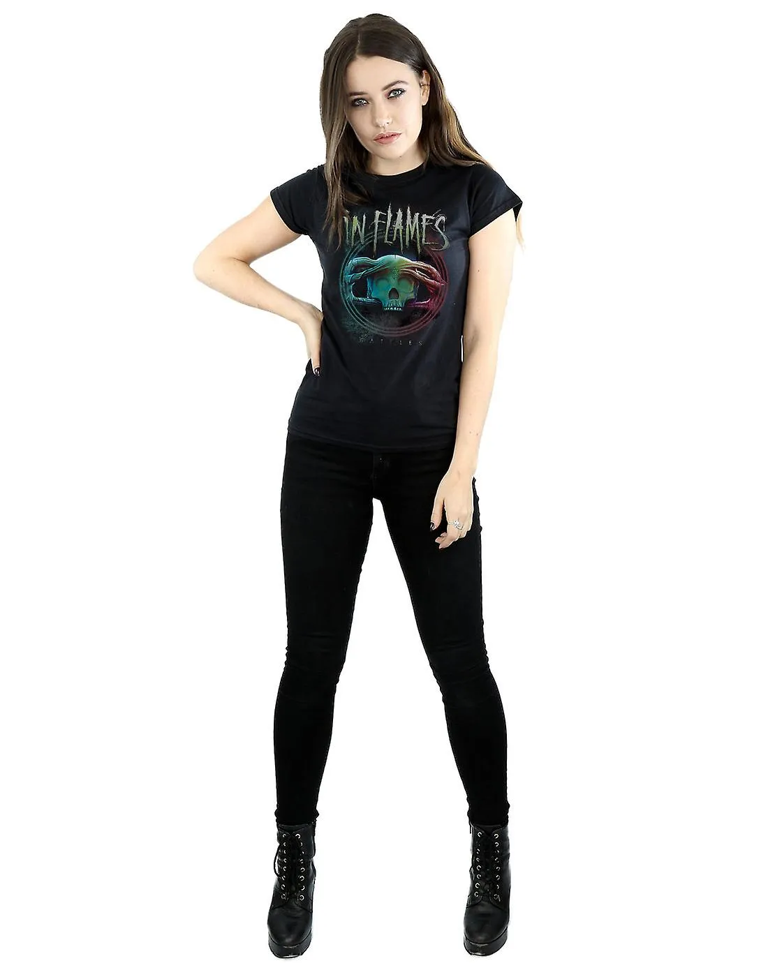 EN BATALLAS CíRCULO TSHIRT LLAMAS MUJER