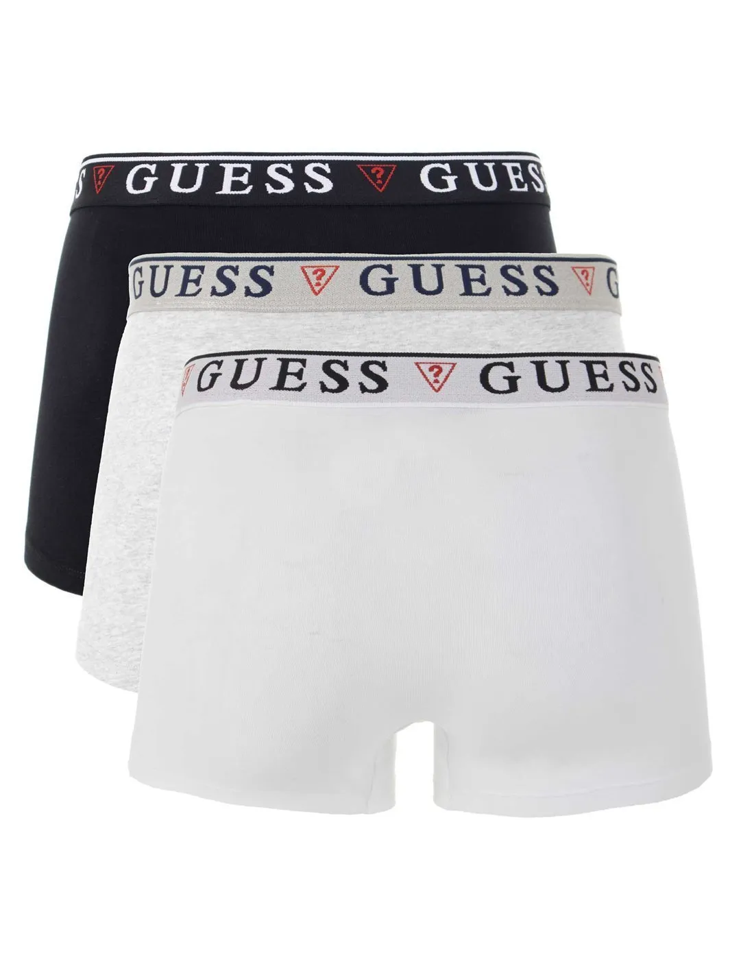 GUESS  PACK 3 BOXERS BLANCO, NEGRO Y GRIS U97G01 HOMBRE