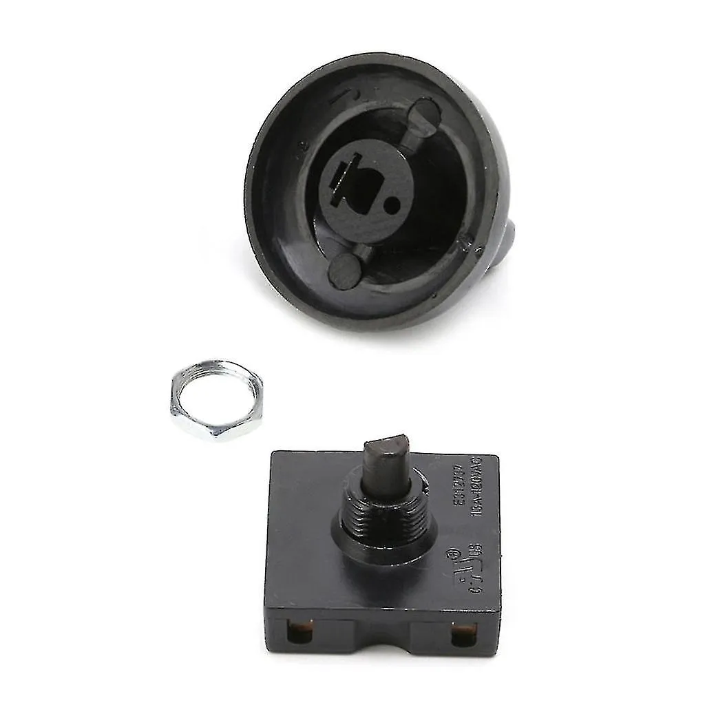 Interruptor rotativo selector de ventilador para electrodomésticos 4 posiciones de 3 velocidades