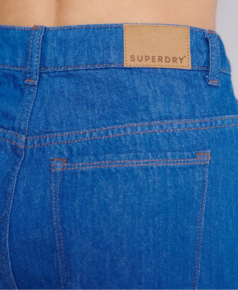 Jean Stretch Para Mujer Wide Leg Crop Superdry 46608
