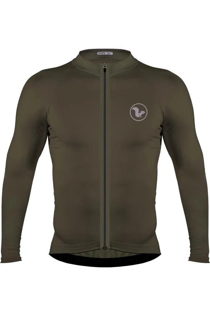 JERSEY BASIC MANGA LARGA  HOMBRE  VERDE MILITAR