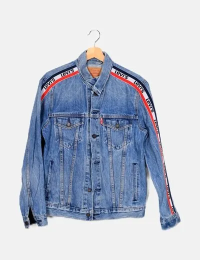 Levi's Cazadora denim azul logo
