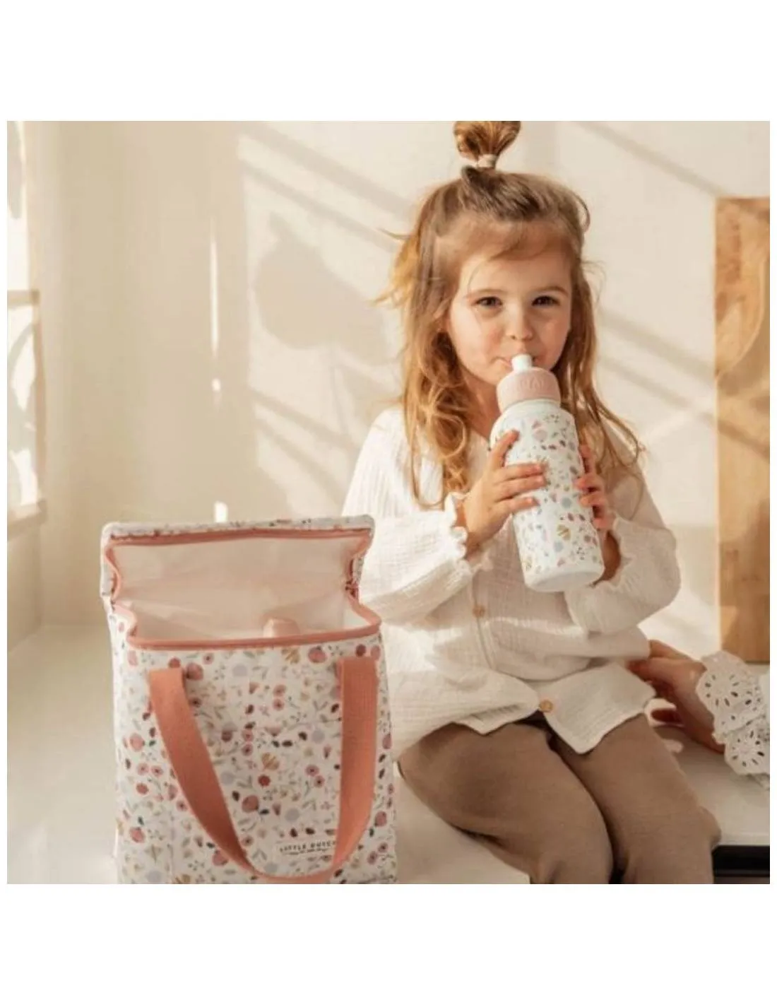 LITTLE DUTCH  BOTELLA CAMPUS POPUP FLORES Y MARIPOSAS