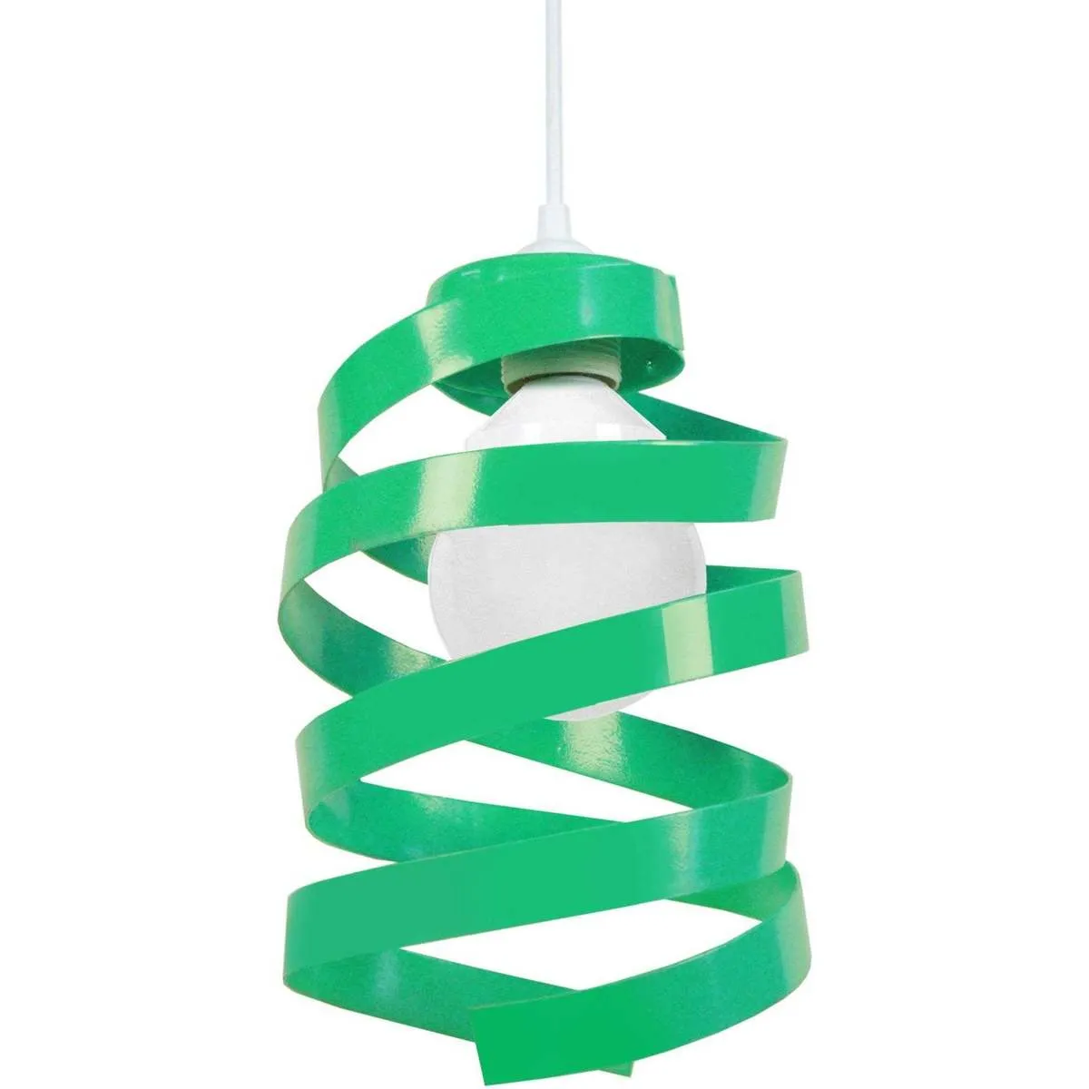 Lámpara colgante redondo metal verde