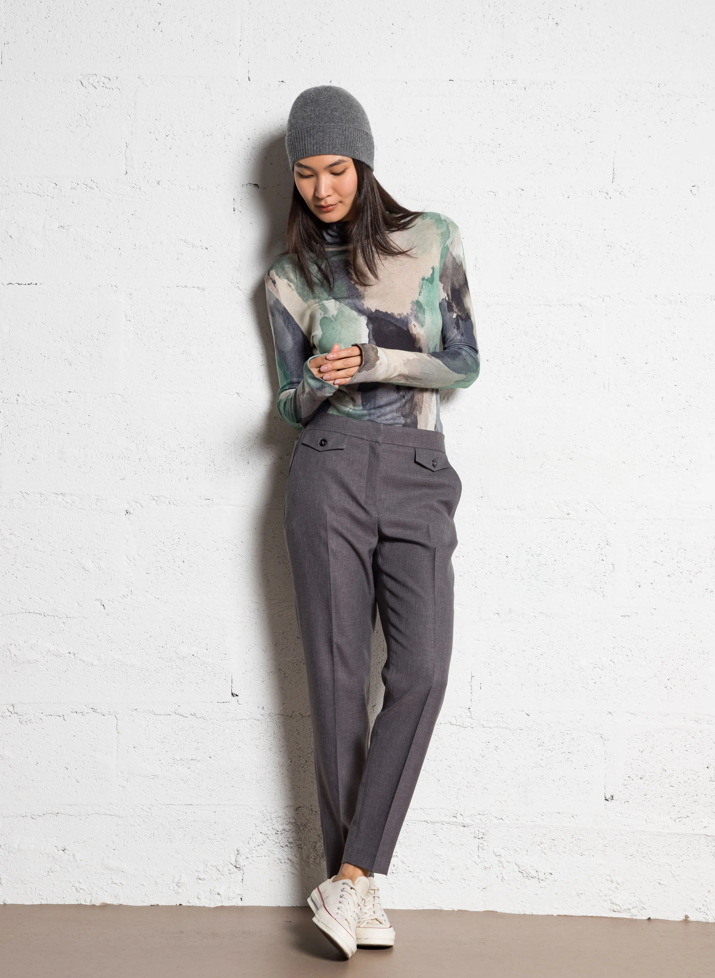 MAISON 123 FLAVIO  PANTALóN RECTO EN GRIS
