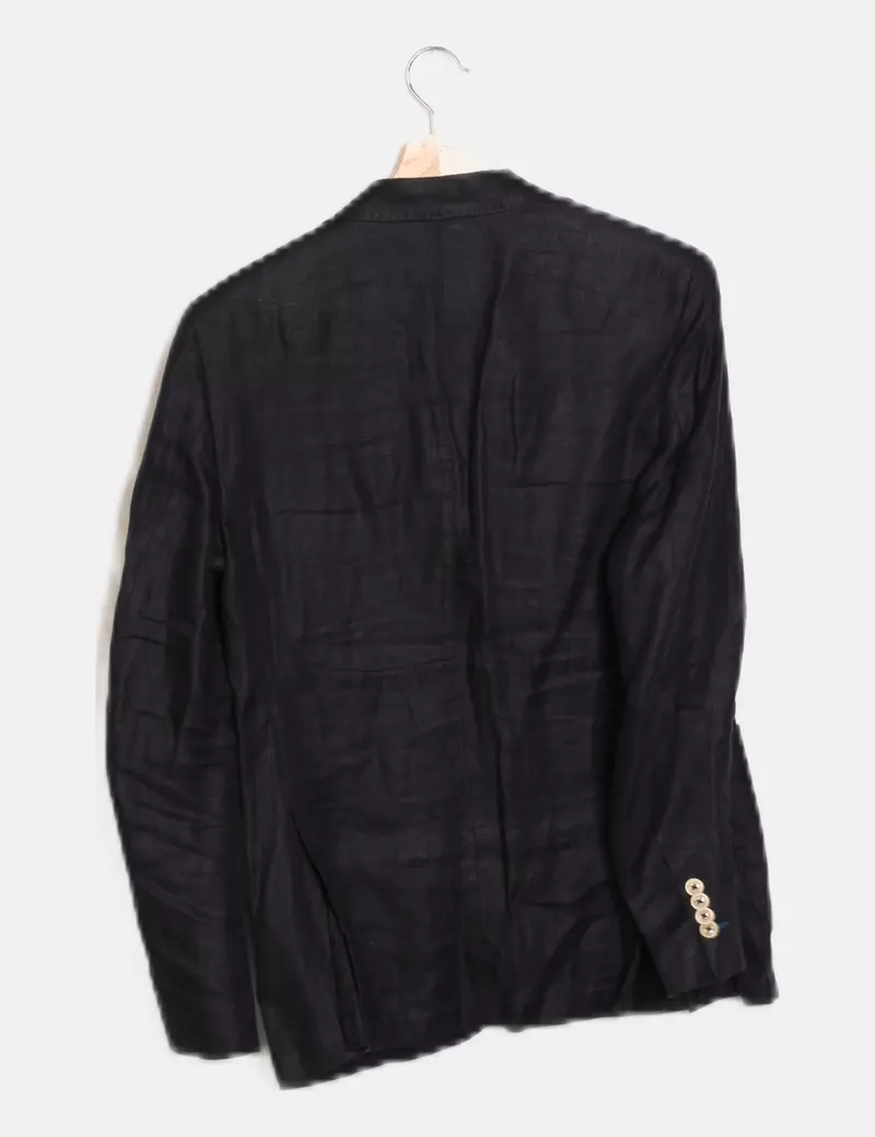 Massimo Dutti Americana azul lino
