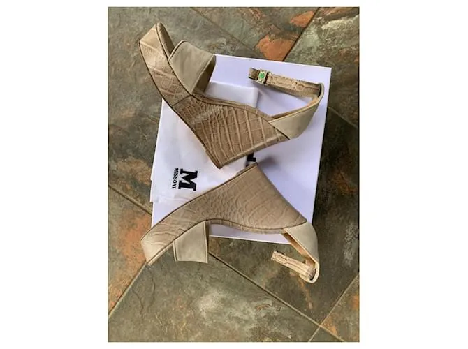 Missoni Sandalias Beige Gris 