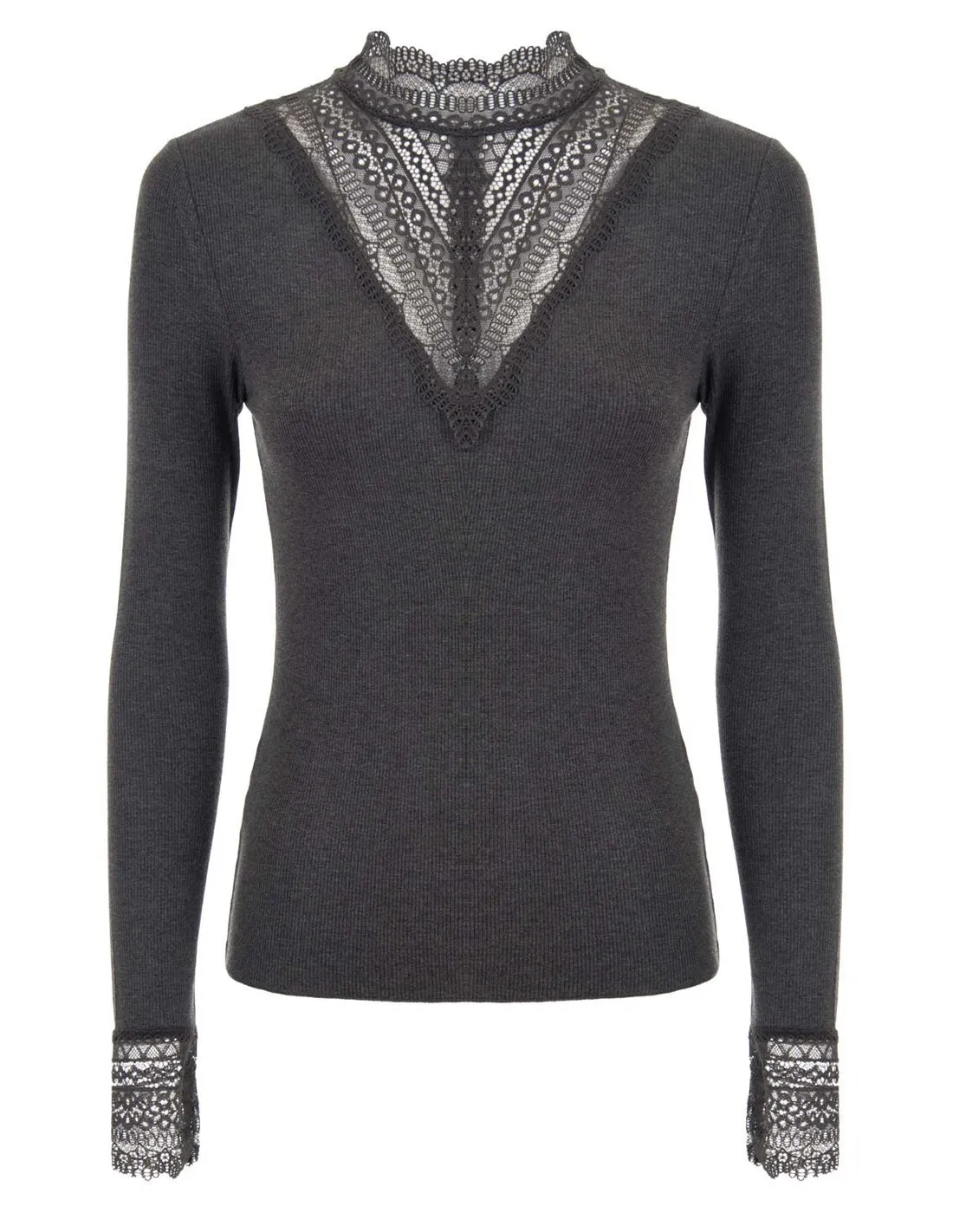 ONLY  CAMISETA GRIS ONLTILDE 15207788 MUJER