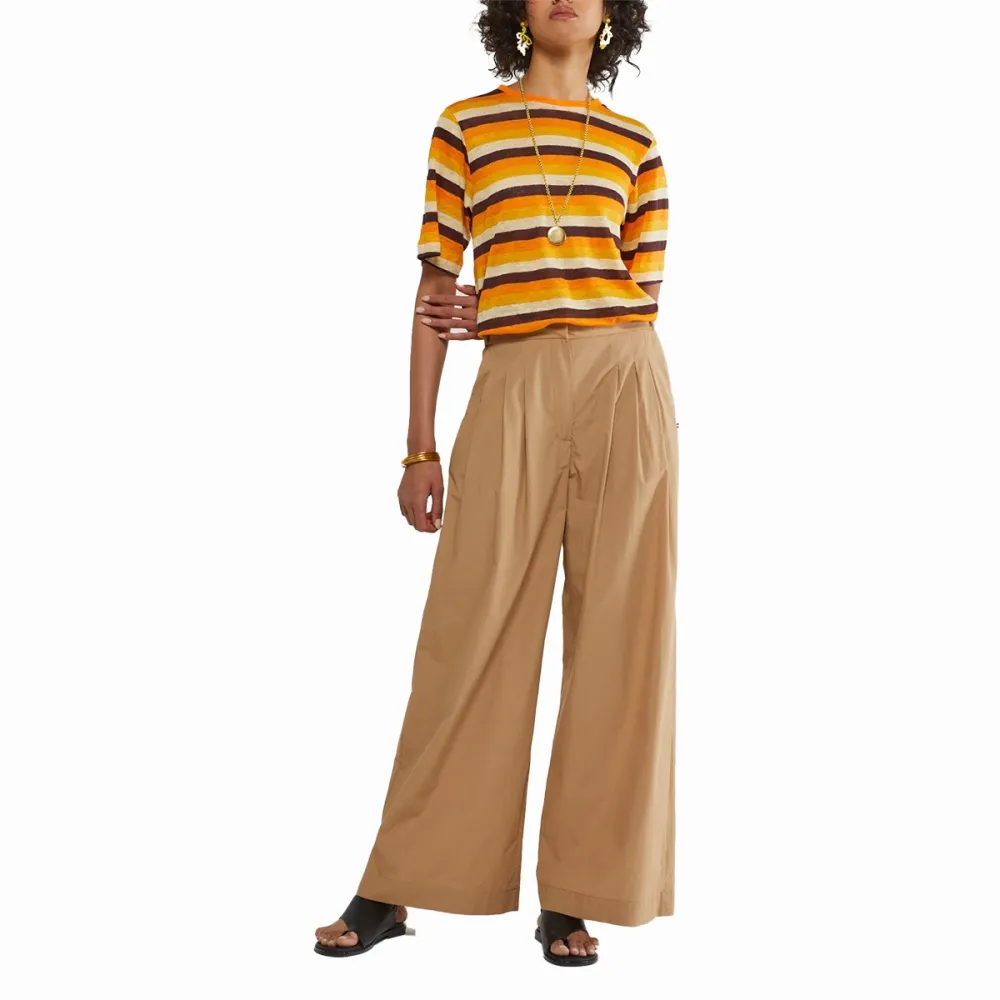 Ottod'ame pantalone donna Palazzo In Popeline DP9563.CA