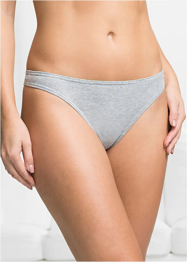 Pack de 10 tangas Azul/blanco/rosa/gris claro jaspeado